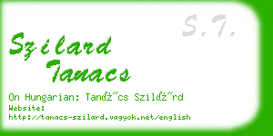 szilard tanacs business card